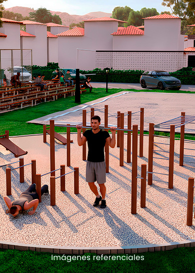 Gimnasio al aire libre:Entrena rodeado de aire puro y vegetación amazónica.