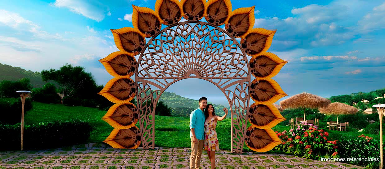 Spot Instagrameable: Un espacio diseñado para capturar fotos únicas, lleno de encanto tropical y vistas inolvidables.