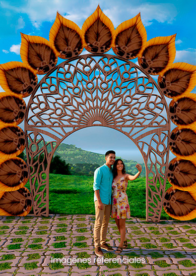 Spot Instagrameable: Espacio diseñado para capturar fotos con encanto tropical.