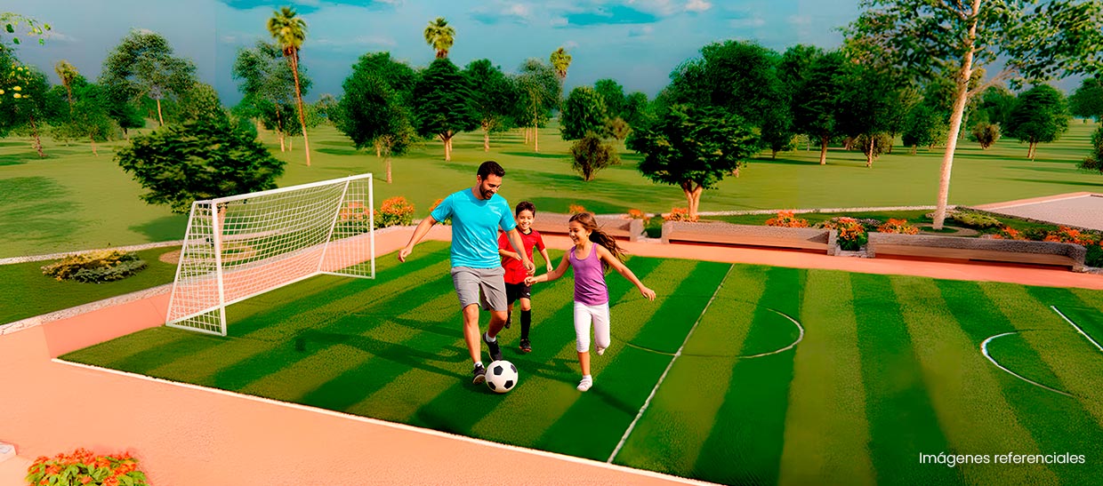Cancha de fútbol: Espacio ideal para disfrutar partidos y fomentar la vida activa en comunidad.