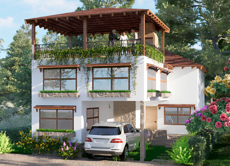 Modelo Rumi  - Espacio ideal para disfrutar aire puro y tranquilidad en un entorno ecoamigable pensado para el bienestar.