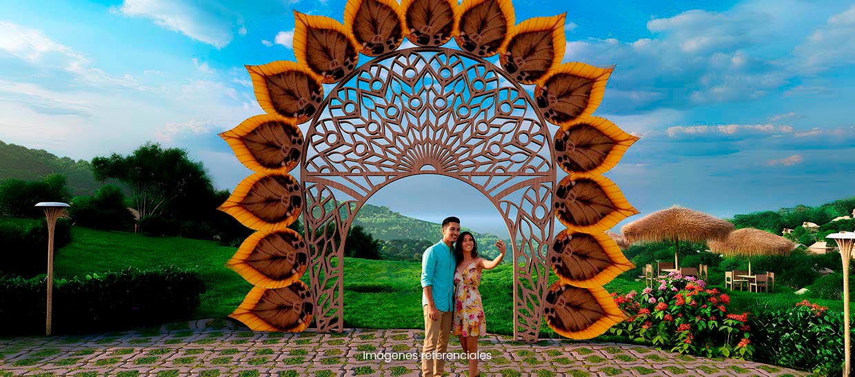 Spot Instagrameable: Un espacio diseñado para capturar fotos únicas, lleno de encanto tropical y vistas inolvidables.